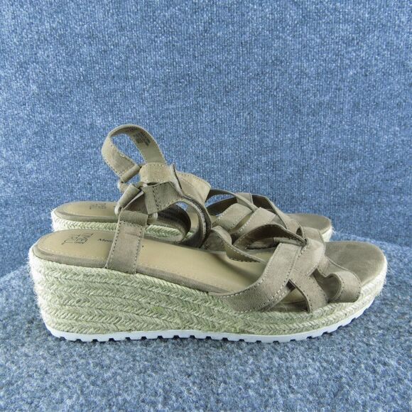 Time And Tru‎ Women Strappy Sandal Shoes Size 8 Medium Brown Synthetic - Picture 4 of 10